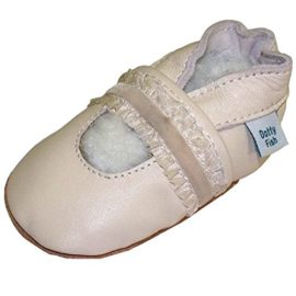 Chaussures de bébé en cuir souple à Crème conception Baptêmes, Dotty Fish filles Chaussures de bébé en cuir souple à Crème conception Baptêmes, Dotty Fish filles 2