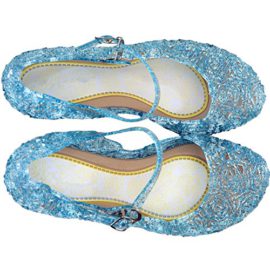 Frbelle-Ballerines-Bleu-pour-Enfant-Petite-Fille-Dguisement-Princesse-Reine-Neiges-Chaussures-0-2