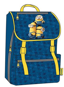 MINIONS-Grand-cartable-44-cm-Bleu-Les-3-Minions-Takes-Initiative-0