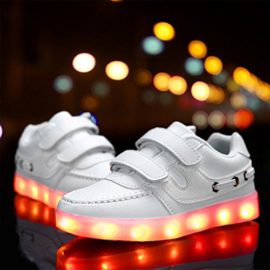 SAGUARO® Kid Garçon Fille de recharge USB LED Light Up Sport Chaussures de course Clignotant Sneakers Athletic SAGUARO® Kid Garçon Fille de recharge USB LED Light Up Sport Chaussures de course Clignotant Sneakers Athletic 5