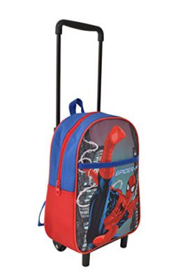 Sac à dos à roulettes enfant Spider-man en toile. Sac à dos à roulettes enfant Spider-man en toile. 3