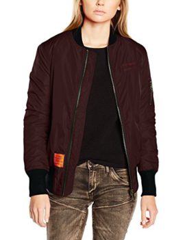 Bombers Original – Blouson – Col à fermeture éclair – Manches longues – Femme Bombers Original – Blouson – Col à fermeture éclair – Manches longues – Femme