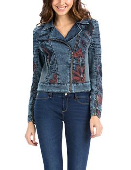 Desigual-Moto-Cors-Veste-en-jean-Manches-longues-Femme-0