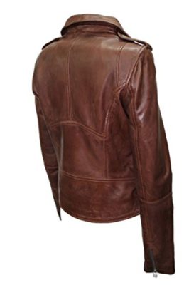 Femmes-BRANDO-442-Marron-Motard-Casual-nappa-doux-Veste-en-cuir-0-2