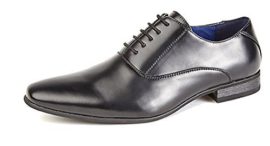 Hommes-5-illet-Uni-Oxford-Cravate-Chaussures-avec-Doublure-En-Cuir-0