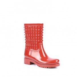 Ideal-Shoes-Bottes-de-pluie-avec-dcoration-clous-Ileana-0