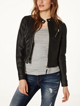 Vero-Moda-10126650-Veste-en-cuir-Manches-Longues-Femme-0-2