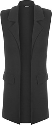 WearAll – Femmes Sans manches en crêpe Ouvrir gilet long Pocket Top Jacket – Jackets – Femmes – Taille 36-42 WearAll – Femmes Sans manches en crêpe Ouvrir gilet long Pocket Top Jacket – Jackets – Femmes – Taille 36-42 2