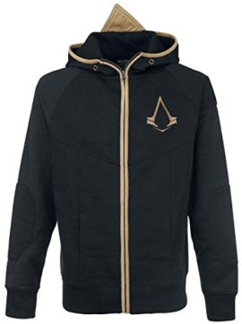 Assassin’s Creed Logo Sweat à capuche zippé noir/or Assassin’s Creed Logo Sweat à capuche zippé noir/or