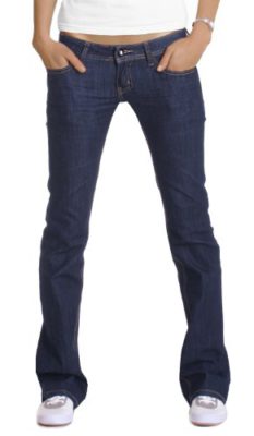 BestyledBerlin-Jeans-femme-taille-basse-bootcut-bleu-fonc-jeans-vas-0