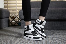 Chaussures-Femme-Compenses-Baskets-Montantes-Sneakers-Chaussure-Cuir-Talon-Compens-7-CM-Noir-Blanc-0-3