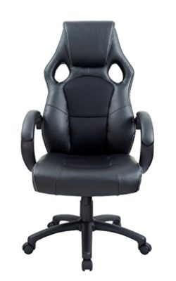 Duhome-0401-Fauteuil-de-bureau-ergonomique-en-cuir-synthtique-et-maille-avec-repose-tte-et-fonction-bascule-Noir-0-1