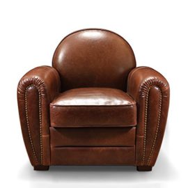 Fauteuil-Club-1930-en-cuir-Rose-Moore-0