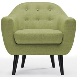 Fauteuil scandinave Fidelio Tissu Vert Fauteuil scandinave Fidelio Tissu Vert 3