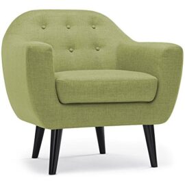 Fauteuil scandinave Fidelio Tissu Vert Fauteuil scandinave Fidelio Tissu Vert