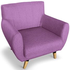 Fauteuil scandinave Mirabo Lilas Fauteuil scandinave Mirabo Lilas 3