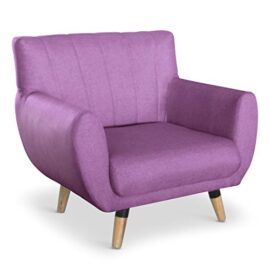 Fauteuil scandinave Mirabo Lilas Fauteuil scandinave Mirabo Lilas