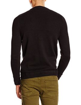 Jack-Jones-Worker-Pull-Uni-Col-ras-du-cou-Manches-longues-Homme-0-0