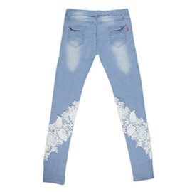 Jardin Rêvé Femmes Pantalon Jeans en Dentelle Vintage Slim Trous Crayon Collants Pants Jardin Rêvé Femmes Pantalon Jeans en Dentelle Vintage Slim Trous Crayon Collants Pants 5