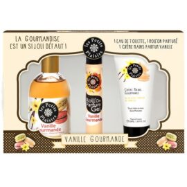 Les Petits Plaisirs Coffret Eau de Toilette Vanille Gourmande 110ml + Roll ‘on Gel 20ml + Crème pour Mains 50ml Les Petits Plaisirs Coffret Eau de Toilette Vanille Gourmande 110ml + Roll ‘on Gel 20ml + Crème pour Mains 50ml