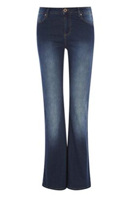 Roman Originals – Jean Bootcut Evasé Denim Confortable Casual Décontracté Été Femme – Bleu Délavé Roman Originals – Jean Bootcut Evasé Denim Confortable Casual Décontracté Été Femme – Bleu Délavé