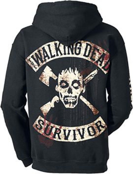 The Walking Dead Kill Or Die Sweat à capuche zippé noir The Walking Dead Kill Or Die Sweat à capuche zippé noir 3