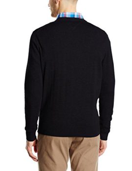 Tommy-Hilfiger-Pacific-Pull-Uni-Col-V-Manches-longues-Homme-0-2