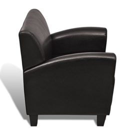 vidaXL-Fauteuil-en-Cuir-PU-Brun-fonc-0-2