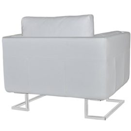 vidaXL-Luxueux-Fauteuil-Cube-en-cuir-Blanc-0-2