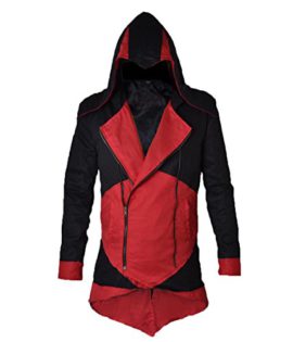 Assassin Creed Black HLS Hommes & Red Coat de coton pur Assassin Creed Black HLS Hommes & Red Coat de coton pur 2