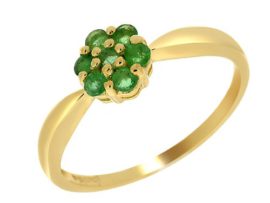 Bague – 135R0210 – 05 – Femme – Or jaune (9 carats) 1.7 Gr – Emeraude 0.308 Cts Bague – 135R0210 – 05 – Femme – Or jaune (9 carats) 1.7 Gr – Emeraude 0.308 Cts