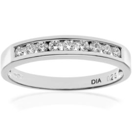 Bague-PR03699PTJPK-K-Femme-Platine-325-Gr-Diamant-002-Cts-0