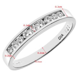 Bague-PR03699PTJPK-K-Femme-Platine-325-Gr-Diamant-002-Cts-0-3