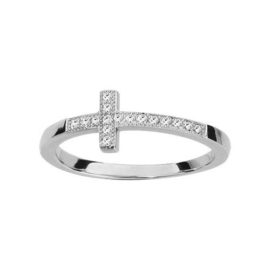 Bague de Phalange Argent 925 et Zirconium Sertis Croix Bague de Phalange Argent 925 et Zirconium Sertis Croix 2