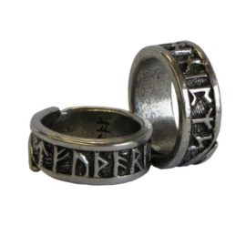 Bague réglable étain païen Viking Runique Bague réglable étain païen Viking Runique