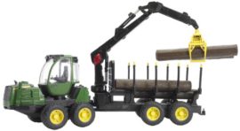 Bruder – 2133 – Vehicule Miniature – Porteur Forestier – John Deere 1210E avec Chargeur – Remorque Forestiere et Rondins de Bois Inclus Bruder – 2133 – Vehicule Miniature – Porteur Forestier – John Deere 1210E avec Chargeur – Remorque Forestiere et Rondins de Bois Inclus