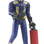 Bruder – 60100 – Figurine – Pompier avec Casque, Gants et Accessoires Bruder – 60100 – Figurine – Pompier avec Casque, Gants et Accessoires