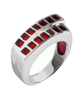 Cobra – JR630AGRG – Adele – Bague Femme – Argent 925/1000 – Résine – Rouge Cobra – JR630AGRG – Adele – Bague Femme – Argent 925/1000 – Résine – Rouge