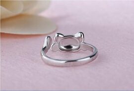 Fashmond- Bague chat porte bonheur ouverte ajustable femme fille- Argent fin 925- Cadeau Noël anniversaire mariage fiancailles Fashmond- Bague chat porte bonheur ouverte ajustable femme fille- Argent fin 925- Cadeau Noël anniversaire mariage fiancailles 5