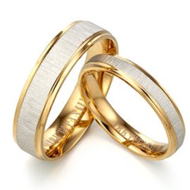 GEMINI-Alliances-jeunes-maris-Alliances-en-or-jaune-18K-Alliances-pour-2-Anneaux-Cadeaux-de-St-Valentin-Taille-46--78-0