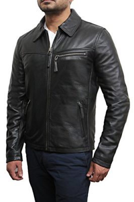 Hommes-vache-Cacher-Ral-Cuir-Veste-cavalier-Designer-Regarde-0-2