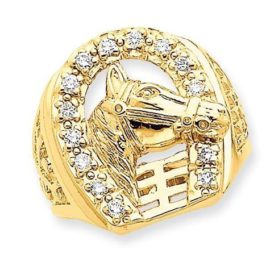 ISADY-Las-Vegas-Bague-Homme-Chevalire-Oxyde-de-zirconium-Fer--Cheval-0