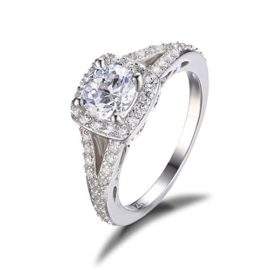 JewelryPalace 2.25ct Magnifique Bague de Fiançailles Femme Mariage Alliance Anniversaire en Argent Sterling 925 en Zircon Cubique de Synthèse CZ JewelryPalace 2.25ct Magnifique Bague de Fiançailles Femme Mariage Alliance Anniversaire en Argent Sterling 925 en Zircon Cubique de Synthèse CZ 2