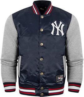 Majestic officiellement athletics pour homme new york yankees creech varsity jacket-navy Majestic officiellement athletics pour homme new york yankees creech varsity jacket-navy