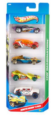 Mattel-HotWheels-1806-Coffret-de-5-voitures-modle-alatoire-0-2