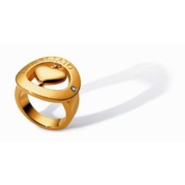 Morellato-S010K40-Happy-Charms-Bague-Femme-Curs-Finition-PVD-Or-jaune-avec-1-diamant-0