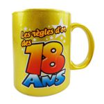 Mug Règles d’Or 18 Ans Mug Règles d’Or 18 Ans