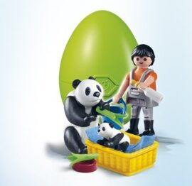 PLAYMOBIL-Pandas-enclos-4922-6656-Panda-Pandababy-met-animalier-enclos-0-0