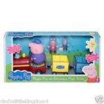 Peppa Pig sur Grandpa Cochons train Peppa Pig sur Grandpa Cochons train