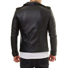 Prestige-homme-biker-cuir-veste-mr-18-4-noir-matelass-rouge-0-2